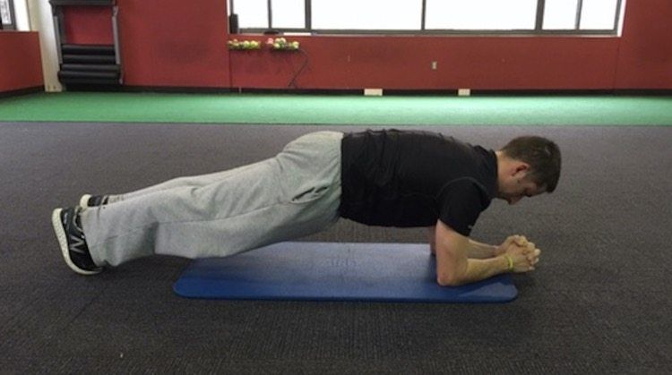core training plank
