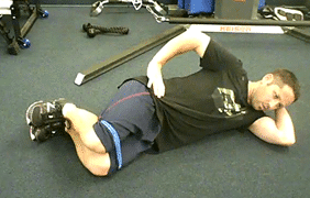 Hip clam shell exercise