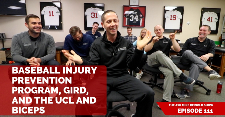 Baseball Injury Prevention Program, GIRD, and the UCL and Biceps