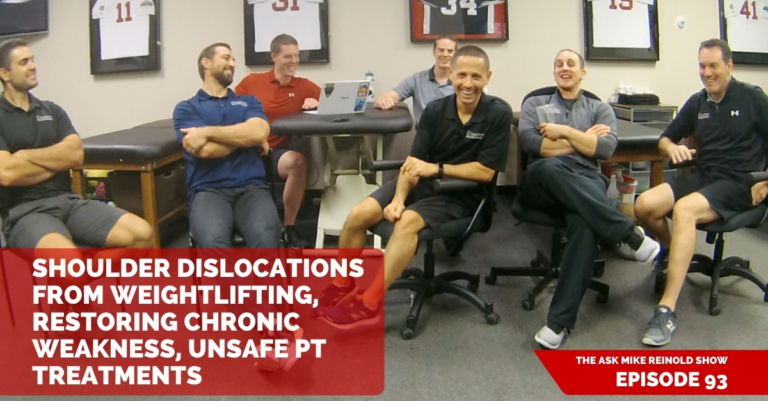 Shoulder Dislocations from Weightlifting, Restoring Chronic Weakness, Unsafe PT Treatments
