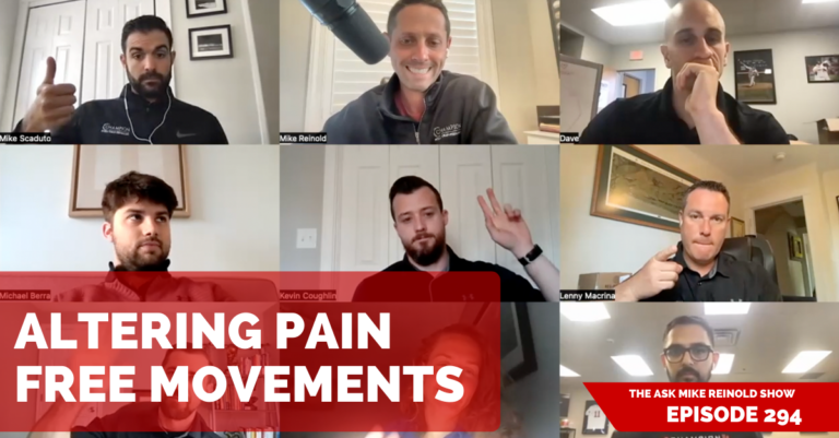 Altering Pain Free Movements