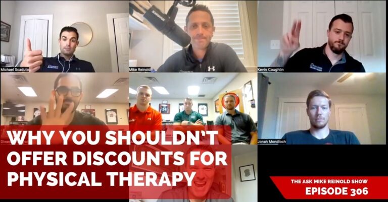 Why You Shouldn’t Offer Discounts for Physical Therapy