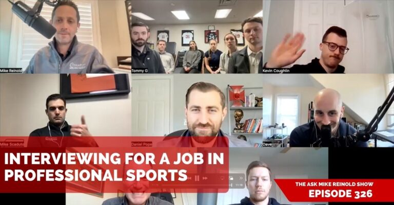 Interviewing for a Job in Professional Sports