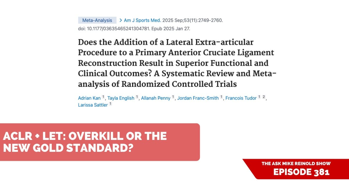 Ask Mike Reinold Show