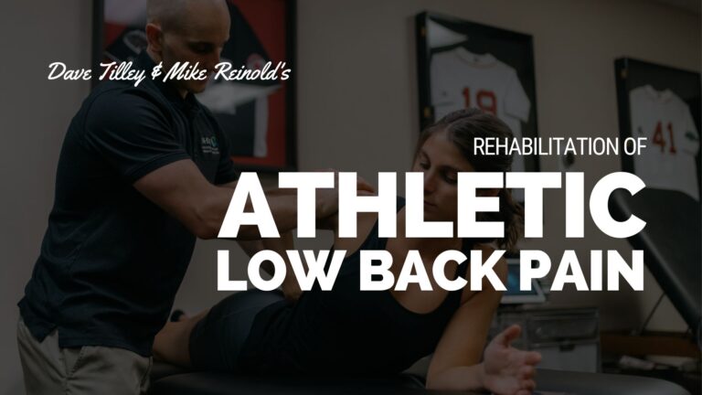 Rehabilitation of Athletic Low Back Pain Online Course