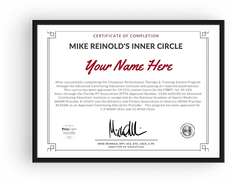 mike reinold onlineceu course